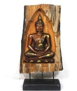 INPHIC-宗教 東南亞 家居 飾品 泰國風格 泰式風情 進口木雕 柚木 坐佛
