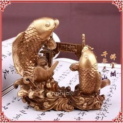 INPHIC-開運 開光純銅鯉魚躍龍門事業學業家居擺設工藝品裝飾品