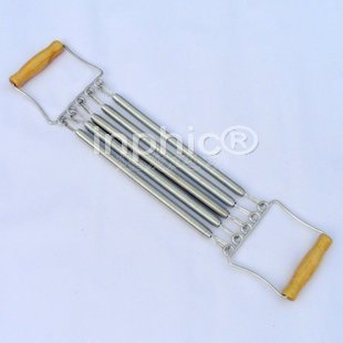INPHIC-可拆卸木柄拉力器 彈簧拉力器 擴胸器 5彈簧 擴胸器