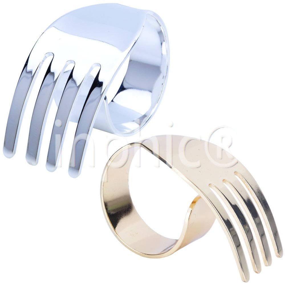 INPHIC-鐵螺旋叉形餐巾扣 口巾環西餐扣 餐巾圈餐巾環酒店33#34#