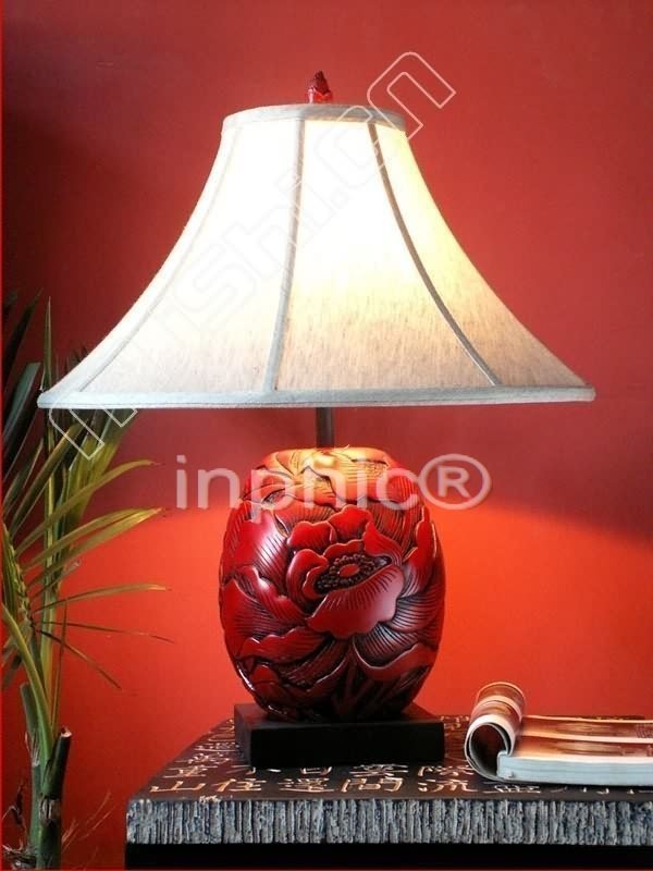 INPHIC-中式 燈具 新古典 復古 客廳書房床頭 現代 檯燈花影(圓)