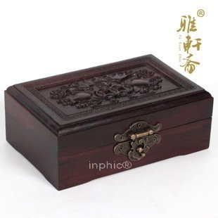 INPHIC-紅木工藝品 紫檀木雕 小蝙蝠首飾盒 古珠寶盒 飾品盒