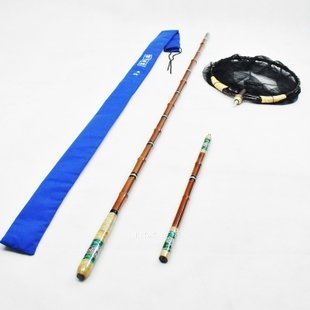 INPHIC-特製鑲貝黃竹玉柄抄網手工精品垂釣用品