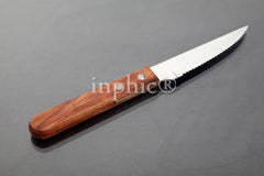 INPHIC-紅木柄、黑膠柄鮑魚刀叉匙三件套 西餐刀餐叉餐匙