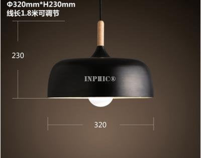 INPHIC-復古創意餐廳吊燈美式個性鐵藝咖啡廳火鍋店鍋蓋北歐木藝吧臺吊燈