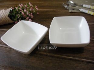 INPHIC-碗 飯碗套裝 陶瓷 湯碗點心碗 歐式純白餐具餐盤墊盤拖盤  5入