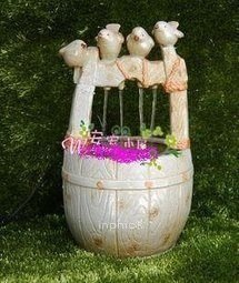 INPHIC-開運 流水工藝品擺設 噴泉流水 家居家裝飾品擺設 田園擺飾 創意小鳥