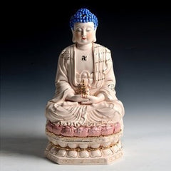 INPHIC-佛像 如來佛阿彌陀佛 16吋玉紅金彩如來佛 家居擺飾