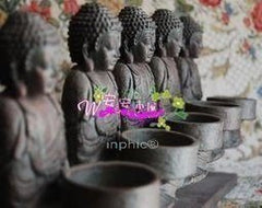INPHIC-宗教 田園風格蠟燭臺裝飾品 情人節心中佛