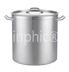 INPHIC-複底不鏽鋼桶湯桶 高鍋 湯鍋桶 複底湯鍋加厚電磁爐專用25cm 翻和加固圈