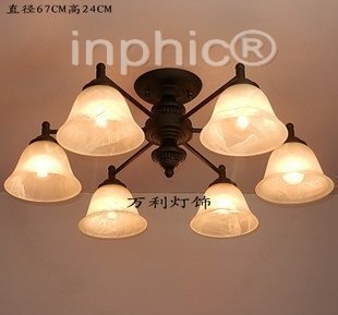 INPHIC-燈具燈飾歐式鐵藝吸頂燈6頭餐廳客廳臥室吸頂燈 L46