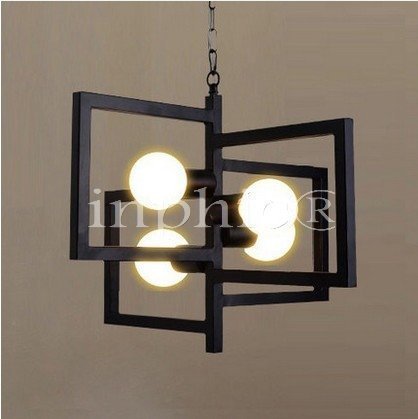 INPHIC-北歐田園燈具 韓式臥室書房燈飾咖啡廳餐廳led吊燈客廳燈 白、黑色