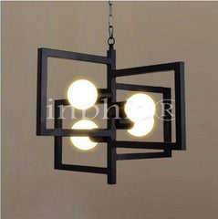 INPHIC-北歐田園燈具 韓式臥室書房燈飾咖啡廳餐廳led吊燈客廳燈 白、黑色