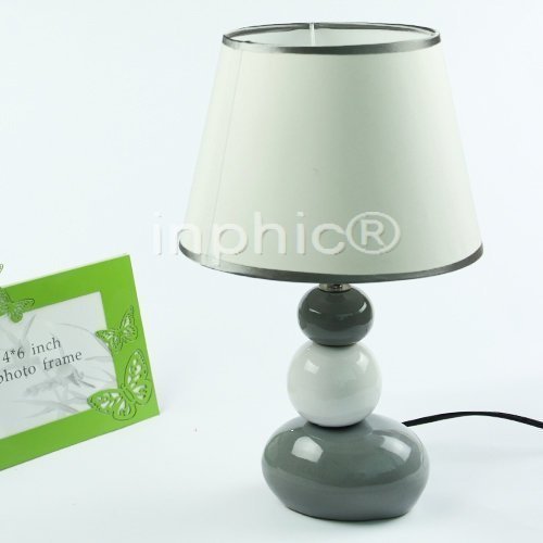 INPHIC-淡雅簡約陶瓷檯燈 床頭燈 灰白色創意家居飾品S