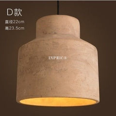 INPHIC-北歐設計創意火鍋店吊燈復古懷舊工業風餐廳吧臺咖啡廳水泥吊燈具  D款