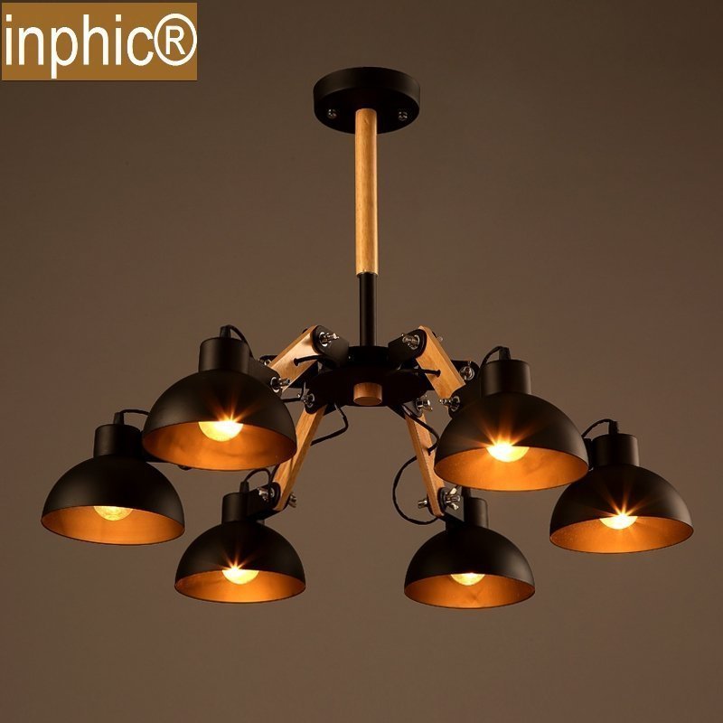 INPHIC-簡約創意吸頂燈北歐客廳臥室餐廳個性燈具美式loft吸頂燈 6頭