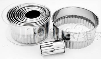 INPHIC-透明盒*烘焙工具花邊12頭特厚圓形牙級鋼切模具*蛋糕切片器餅乾印