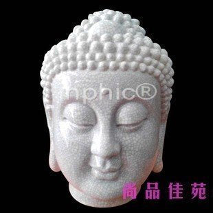 INPHIC-宗教 釋迦牟尼佛頭像擺飾 陶瓷人物工藝品 個性裝飾博古架玄關擺設