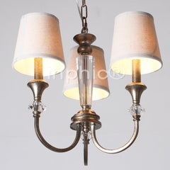 INPHIC-美式燈鐵藝燈三頭餐吊燈水晶燈歐式田園餐廳燈書房燈臥室燈具