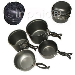 INPHIC-便攜式組合套鍋 戶外2-3人套鍋餐具 野炊套鍋
