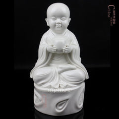 INPHIC-宗教 9吋小和尚陶瓷擺飾 瓷佛堂擺飾擺設 家居裝飾品 工藝品