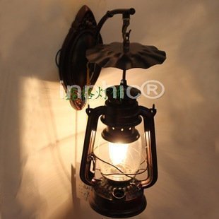 INPHIC-中式復古鐵藝壁燈馬燈走道燈 燈地中海玄關燈臥室燈陽檯燈