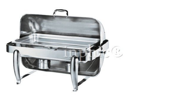 INPHIC-不鏽鋼翻蓋式自助餐爐長方形自助餐爐食品展示座可加熱保溫爐