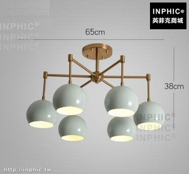 INPHIC-吊燈地中海餐廳後現代臥室客廳北歐LED燈簡約燈具-6燈