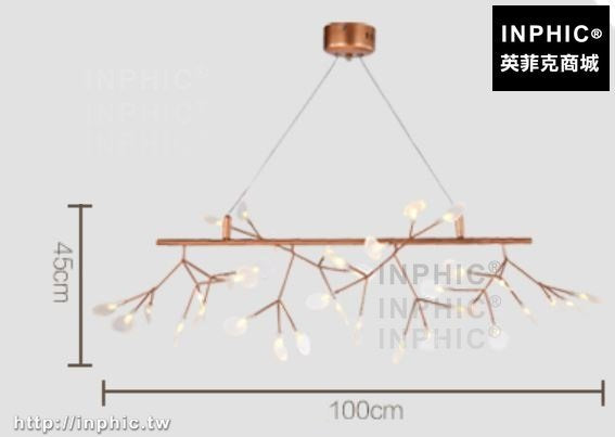 INPHIC-咖啡廳燈具餐廳客廳螢火蟲吊燈北歐後現代裝潢-長條100cm