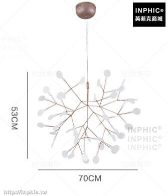 INPHIC-咖啡廳後現代餐廳客廳螢火蟲吊燈燈具北歐裝潢-直徑75cm