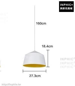 INPHIC-北歐燈具裝潢餐廳黑白燈具LED燈吧台吊燈簡約-27cm