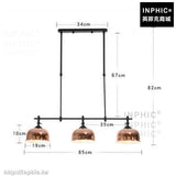 INPHIC-居家裝潢書房北歐餐廳客廳旋轉吊燈後現代LED燈-3燈