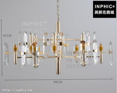 INPHIC-簡約臥室後現代水晶柱餐廳客廳燈具吊燈飯店-12燈
