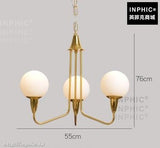 INPHIC-LED燈北歐臥室後現代客廳美式吊燈餐廳燈具簡約-3燈