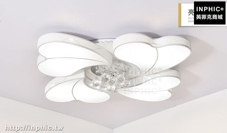 INPHIC-臥室燈客廳燈LED吸頂燈具幾何餐廳燈簡約書房現代北歐水晶燈led燈-大款