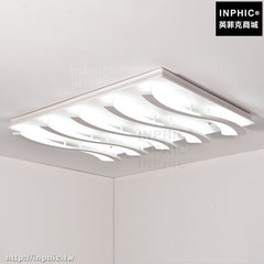 INPHIC-燈具現代餐廳燈LED吸頂燈LED燈客廳簡約長方形北歐臥室幾何-5燈