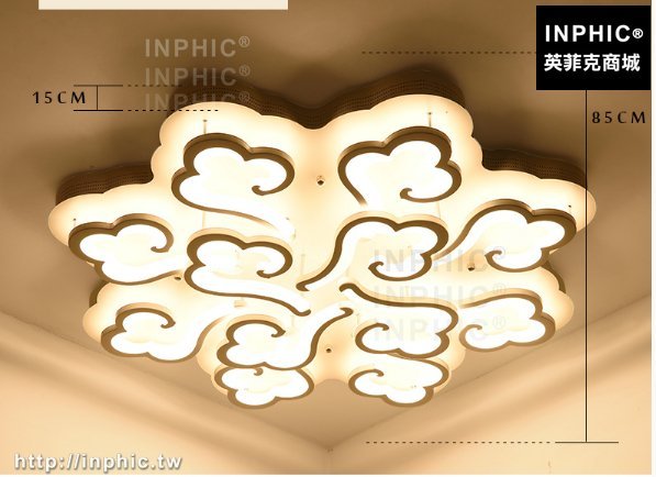 INPHIC-北歐led燈客廳幾何燈具臥室現代簡約LED吸頂燈-12燈直徑85cm