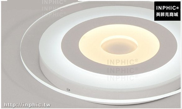 INPHIC-簡約幾何餐廳燈圓形現代燈具書房主臥室燈北歐led吸頂燈客廳LED燈-直徑60cm