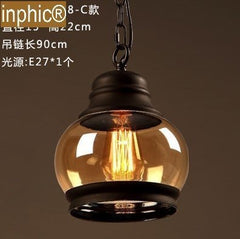 INPHIC-北歐吊燈茶餐廳吧臺咖啡廳休閒吧工作室燈具創意臥室過道走廊吊燈 C款