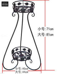 INPHIC-鐵藝微波爐架子 落地置物架雙層烤箱架 多功能廚房收納層架-D款