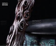 INPHIC-紅木香筒 實木質香具香盒立式線香插 黑檀木檀香爐香薰爐