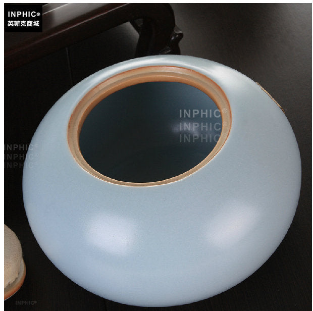 INPHIC-茶葉包裝禮盒茶葉桶陶瓷鐵觀音罐密封大款汝窯茶葉罐