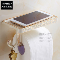 INPHIC-歐式紙巾架仿古防水廁紙架金色卷紙器廁所手機架廁所衛生紙盒