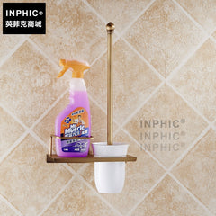 INPHIC-全銅仿古歐式馬桶刷 套裝馬桶刷架套裝馬桶刷杯子廁刷架
