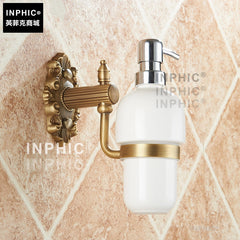 INPHIC-全銅仿古歐式手動皂液器皂液盒 酒店浴室廚房壁掛式洗手液瓶沐浴