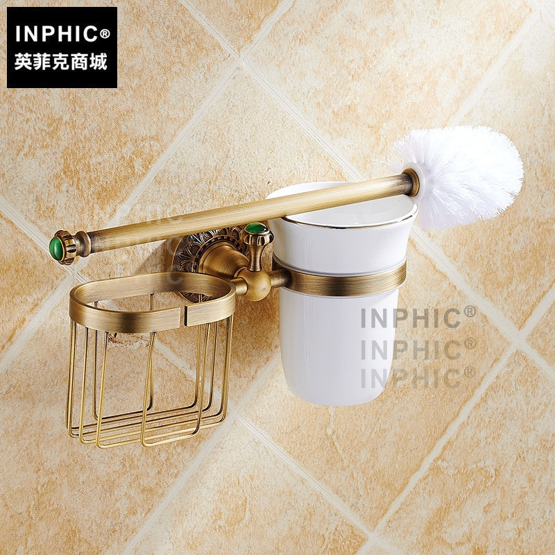 INPHIC-全銅仿古馬桶刷架歐式復古廁刷架潔廁靈架廁所五金壁掛擺飾