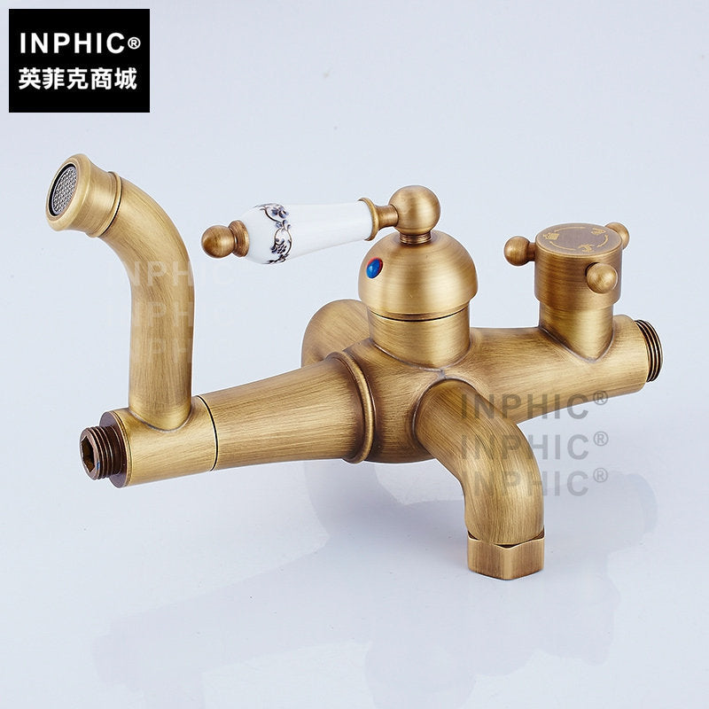 INPHIC-全銅 仿古 歐式花灑套裝 古銅花灑 復古龍頭 淋浴噴頭套裝 淋浴器