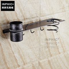 INPHIC-黑色吹風機架壁掛 黑古銅色電吹風機架浴室置物架壁掛收納風筒架