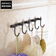 INPHIC-復古五金衛浴簡約黑色全銅黑仿古排勾衣帽鉤皂球掛鉤