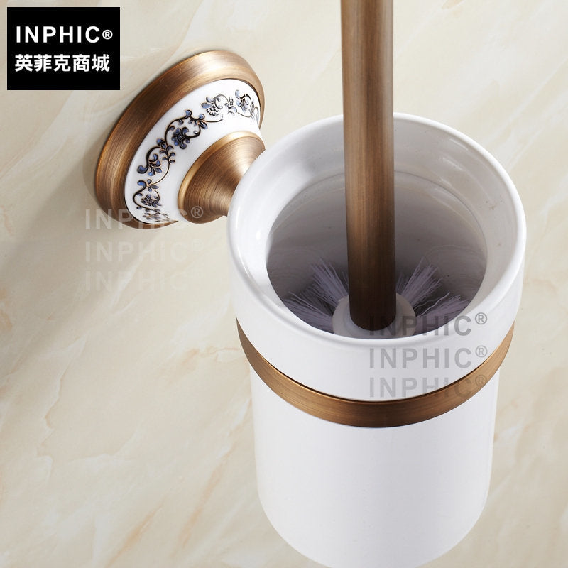 INPHIC-陶瓷 仿古 全銅馬桶刷套裝馬桶刷架廁刷架馬桶杯架衛浴